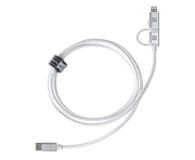 Adam Elements Dual Cable USB-C C/L Mfi 100cm white - 1352323 - zdjęcie 2